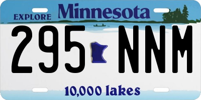 MN license plate 295NNM