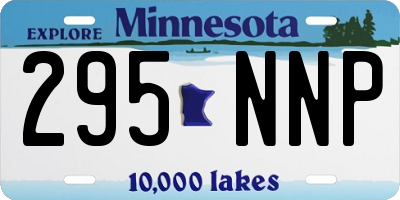 MN license plate 295NNP