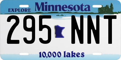 MN license plate 295NNT