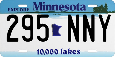 MN license plate 295NNY