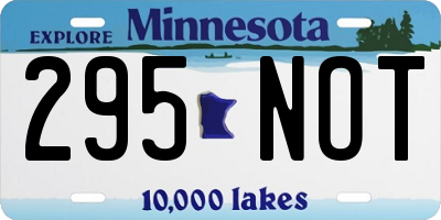 MN license plate 295NOT