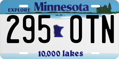 MN license plate 295OTN
