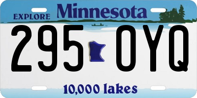 MN license plate 295OYQ