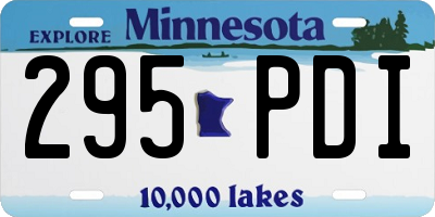 MN license plate 295PDI