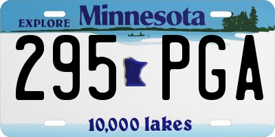MN license plate 295PGA