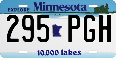 MN license plate 295PGH
