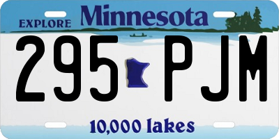 MN license plate 295PJM
