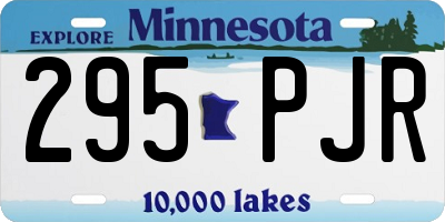 MN license plate 295PJR