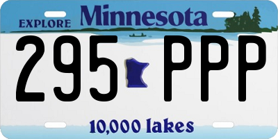 MN license plate 295PPP