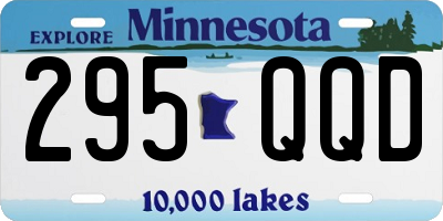 MN license plate 295QQD