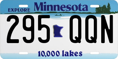 MN license plate 295QQN