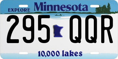 MN license plate 295QQR