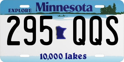 MN license plate 295QQS