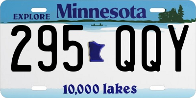 MN license plate 295QQY