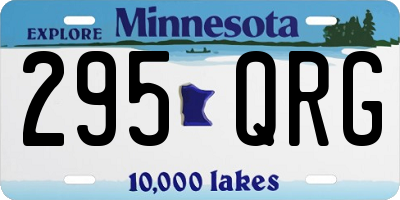 MN license plate 295QRG