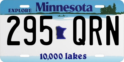 MN license plate 295QRN