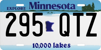 MN license plate 295QTZ