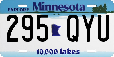 MN license plate 295QYU