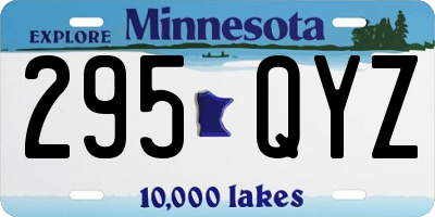 MN license plate 295QYZ