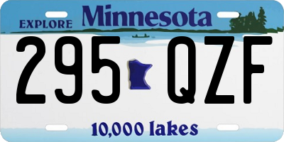 MN license plate 295QZF
