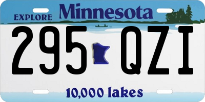 MN license plate 295QZI