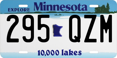 MN license plate 295QZM