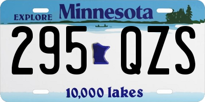 MN license plate 295QZS
