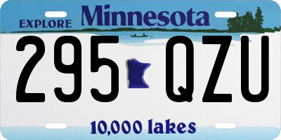 MN license plate 295QZU