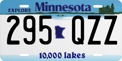 MN license plate 295QZZ
