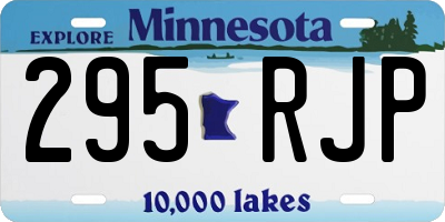 MN license plate 295RJP