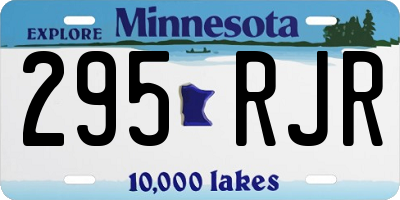 MN license plate 295RJR