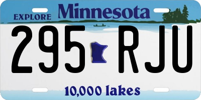 MN license plate 295RJU