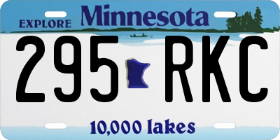 MN license plate 295RKC