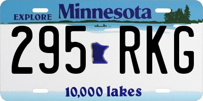 MN license plate 295RKG