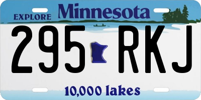 MN license plate 295RKJ