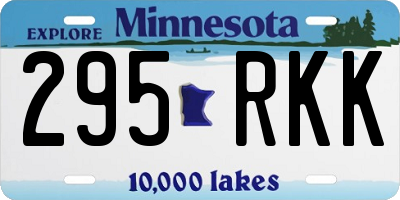 MN license plate 295RKK