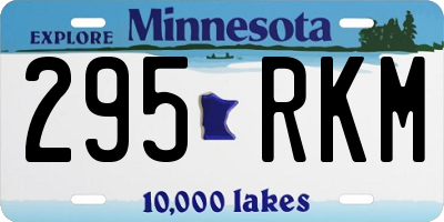 MN license plate 295RKM