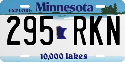 MN license plate 295RKN
