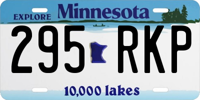 MN license plate 295RKP