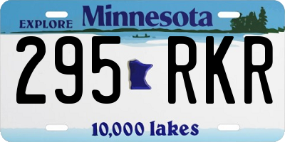 MN license plate 295RKR
