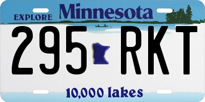 MN license plate 295RKT