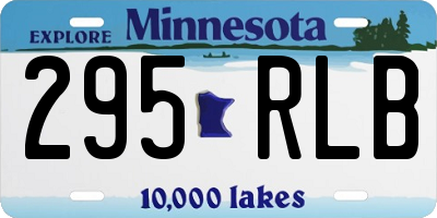 MN license plate 295RLB