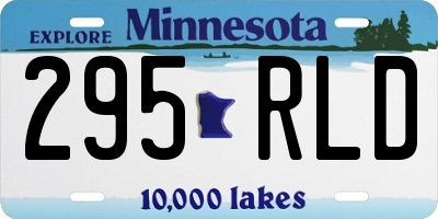 MN license plate 295RLD