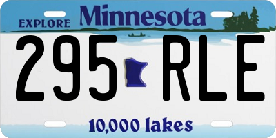 MN license plate 295RLE