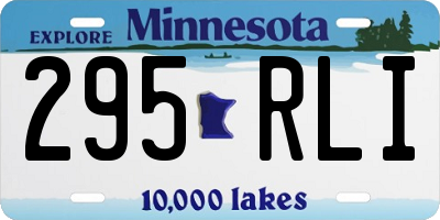 MN license plate 295RLI