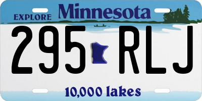 MN license plate 295RLJ