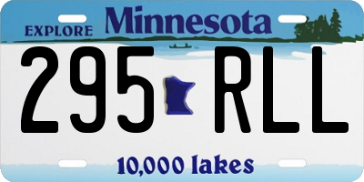 MN license plate 295RLL