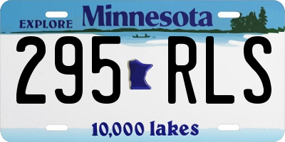 MN license plate 295RLS