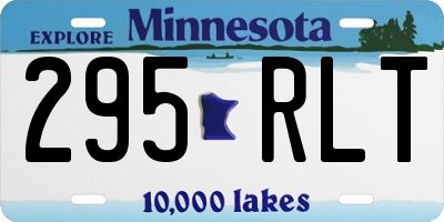 MN license plate 295RLT