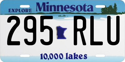 MN license plate 295RLU